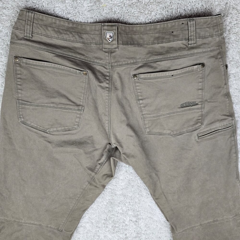 Kuhl Free Ryder Brown Pants Tapered Mens 38x32 Hiking Vintage Style Outdoors REI - Picture 6 of 9